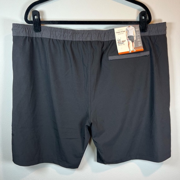 Copper & Oak Other - Copper & Oak The All Day 8.5" Shorts Black Pull On Drawstring Lined NEW Mens XXL